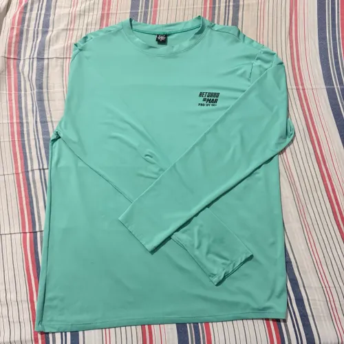 Camisa Protecao UV Manga Longa Verde Tamanho G