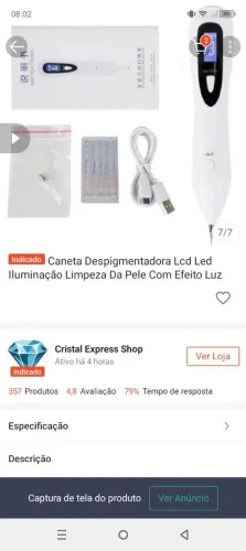 Caneta despigmentadora