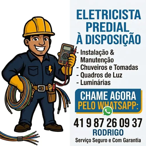 Eletricista predial a disposição
