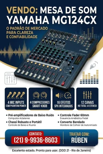 mesa yamaha mg 124 cx