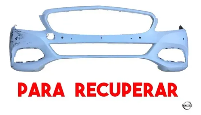 Parachoque Dianteiro Mercedes Benz C180 2015 Para Recuperar Branco