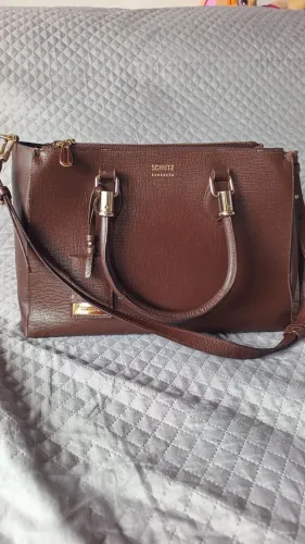 Bolsa Tote Tiracolo Lorena Couro Marrom