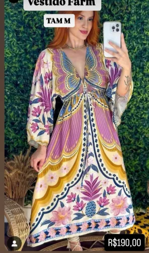 Vestido Farm Doce Voo M