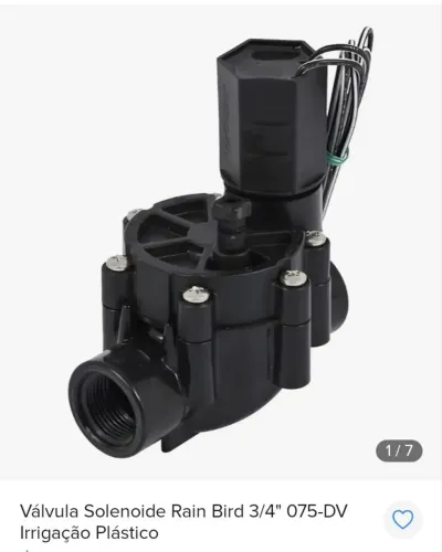 valvula solenoide rain bird irrigação+ transformador 