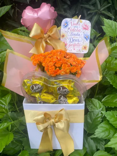 Flores e chocolate
