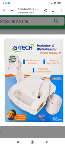 Inalador e Nebulizador Getech