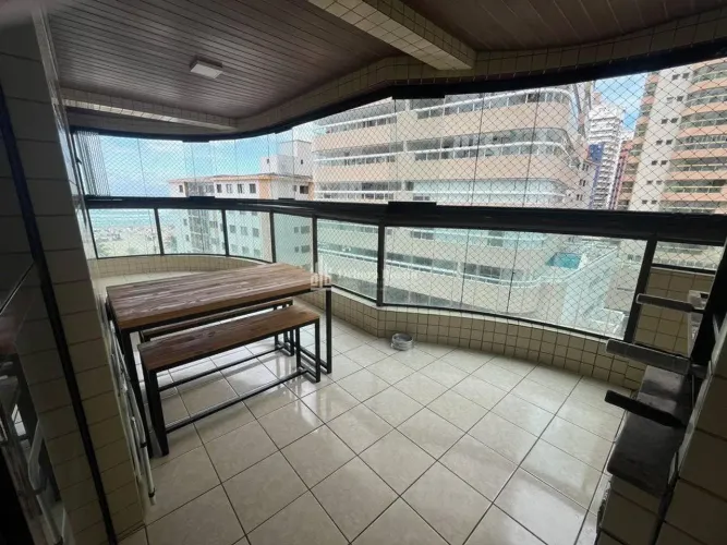 PÉ NA AREIA !! 3DORMS/2 VAGAS/VARANDA GOURMET CHURRASQUEIRA A CARVÃO AVIAÇÃO