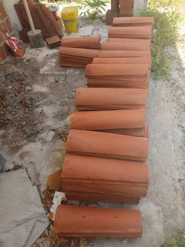 Vendo 340 telhas colonial vermelha