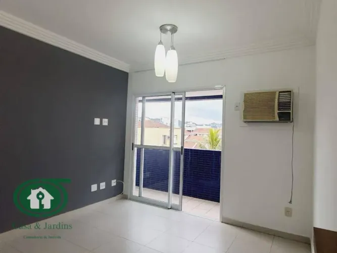 Apartamento 2 Dormitórios (SUITE), para Aluguel no Gonzaga Prédio c/ lazer total - Santos