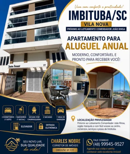 Apartamento com suite e um quarto c vista para o pôr do sol