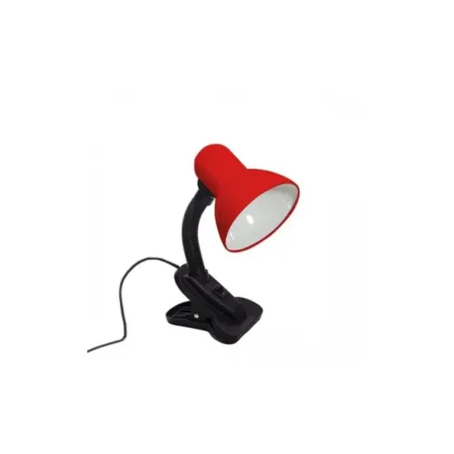 Luminária Mesa Vermelha C/Garra Mister Lux