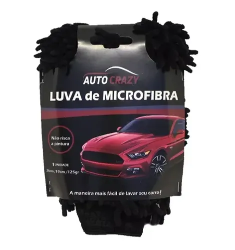 Luva De Microfibra Auto Crazy 26x19 Cm