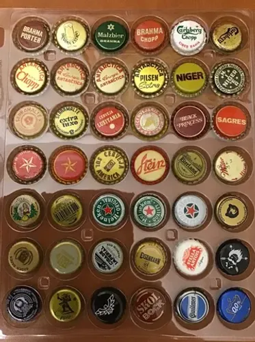 Coleção Tampinhas Chapinhas Anos 60 70 Absolutamente Novas Virgens Direto da Fábrica!!