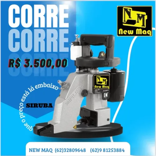 Máquina de costurar sacarias vendas e manutenção New Maq