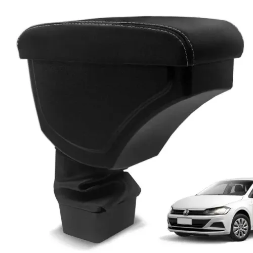 Apoio de Braço Volkswagen Polo / Virtus 2018 à 2023 - Preto C/ Linha Preta - N100716