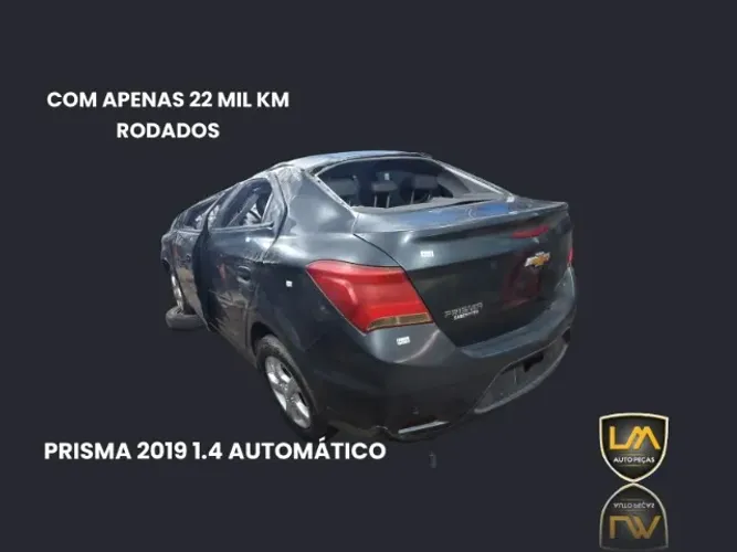 sucata para venda prisma 1.4 automático 2019 apenas 22mil km