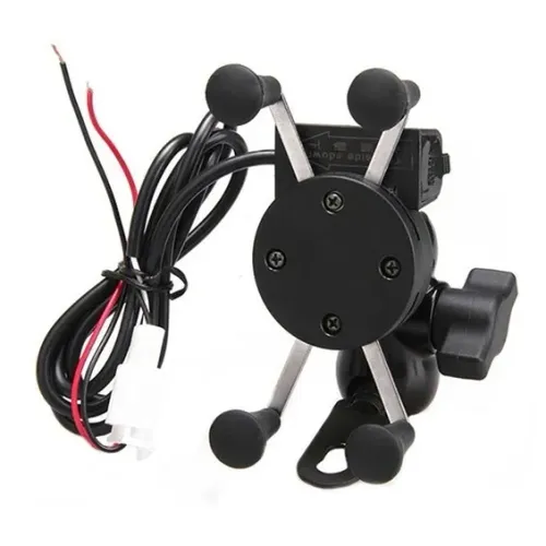 Suporte Celular Moto Com Carregador
