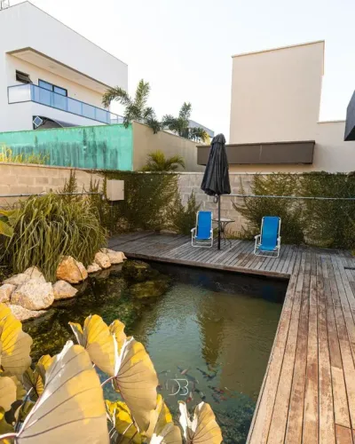 Duplex com poço, energia solar e lago natural na Cidade Alpha