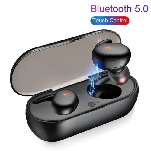 Fone de ouvido bluetooth Y30, digital, Preto (Novo)