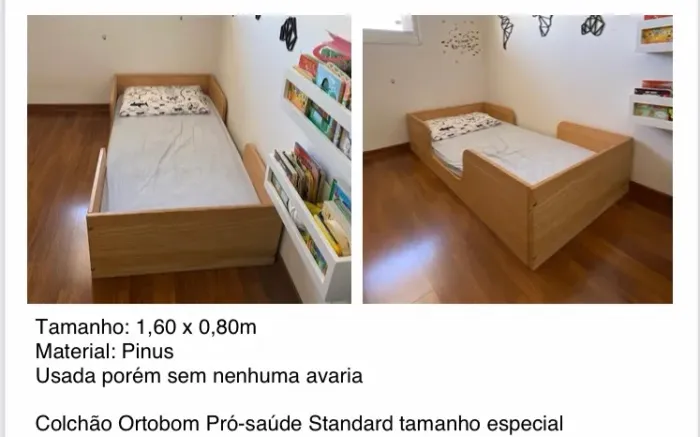 Mini-cama Canoa + Colchão Marca: Muskinha