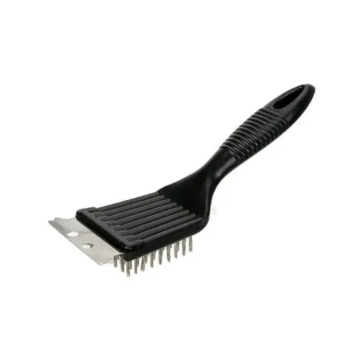 Escova Limpa Grelha De Churrasqueira Espátula Cerdas De Aço Gordura