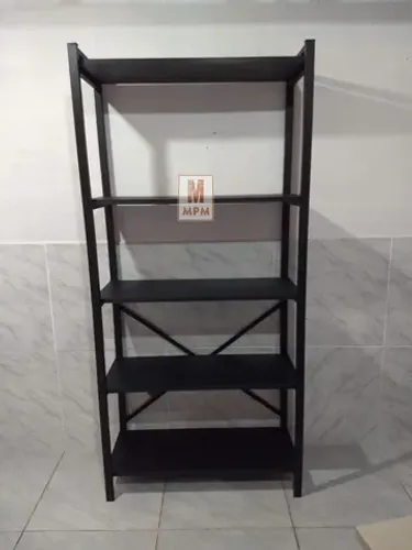 Estante Estilo Industrial em aço Preta