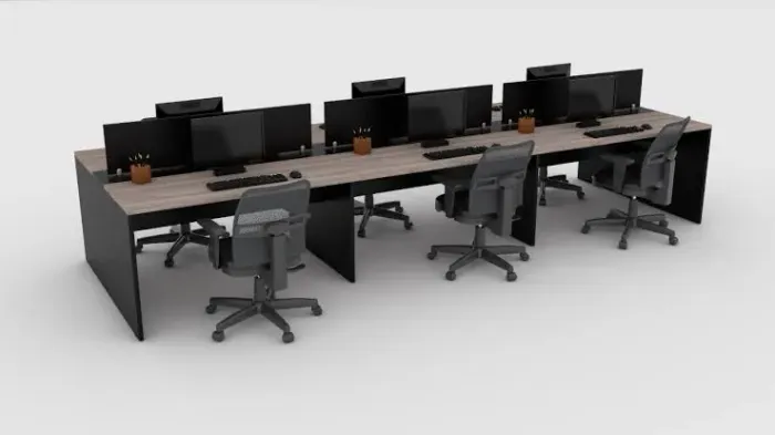 MESA ESTACAO DE TRABALHO 6 lugares - LOJA IKONMIXOFFICE