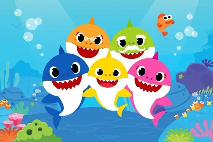 CONVITE DIGITAL INTERATIVO-Baby Shark Família