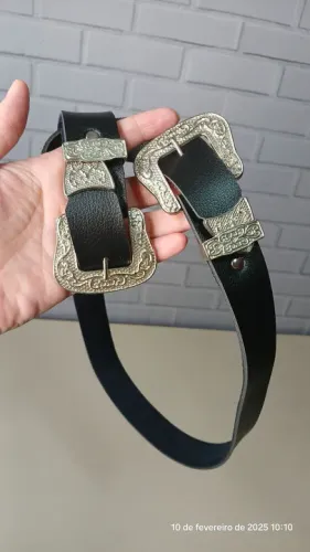 Cinto de Fivela Dupla Feminino