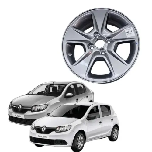 Roda Aro 15 Renault Sandero/Logan 4X100 Ano 2014/2020 etq4914