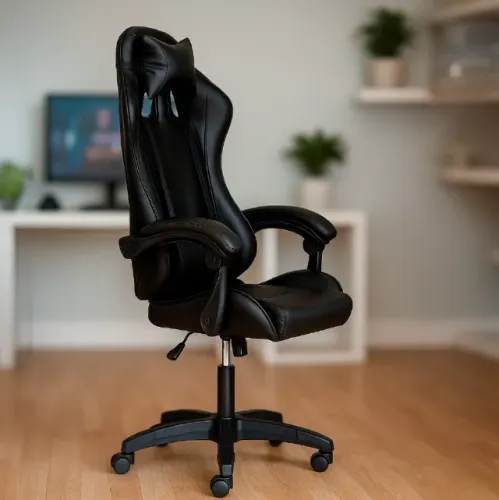 Cadeira Gamer de Escritório Executiva Profissional Ergonômica C7 Neo Confort Preta Preto
