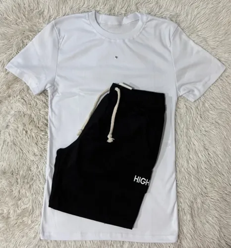 KIT Camisa Canelada e Bermuda Cargo