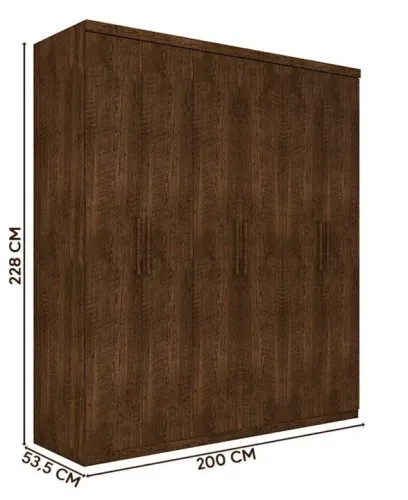 Guarda Roupa Moscou 06 Portas Novo