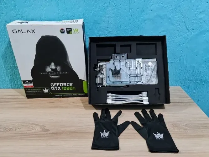 GALAX GTX 1080 Ti HOF Watercooled 11 GB -OC Lab Edition - Bloco de fabrica p watercooler