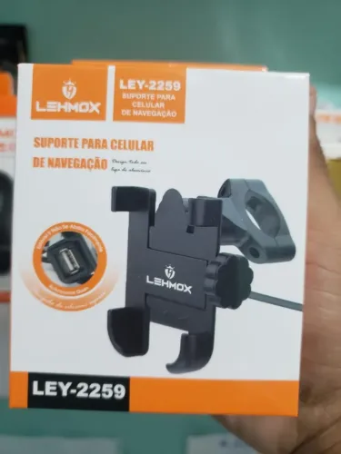 Suporte de Celular Pra Moto Carregador USB Novo (Garantia)