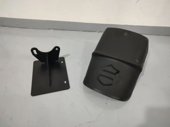 Paralama / Extensor traseiro + Suporte placa lateral p/ FAT BOB 107/114 2018 a 2024