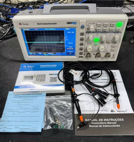 Osciloscópio Minipa MVB-DSO 100Mhz<br><br>50 Mhz Minipa MVB-DSO 50 MHZ