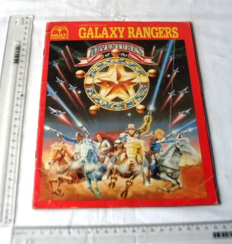 Colecionável - Álbum de Figurinhas Galaxy Rangers - Incompleto - Com 133 Figurinhas - 1988