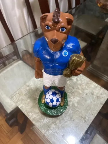 Escultura, em gesso, Raposão - Cruzeiro Cabuloso - 43 cm
