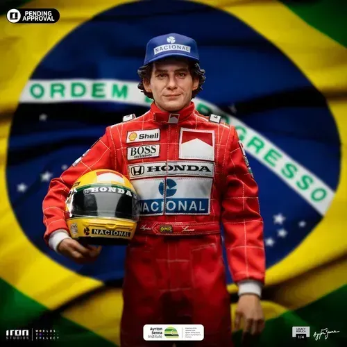 Estátua Ayrton Senna Legacy 1/4 Iron Studios