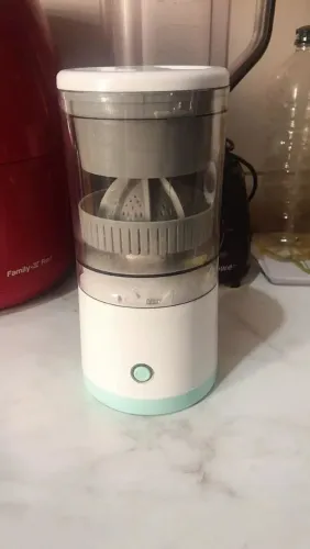 Espremedor Elétrico Laranja Limão Frutas Fazer Suco Recarregável USB