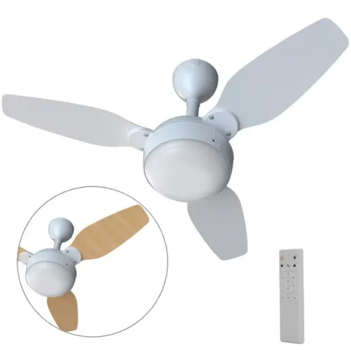 Ventilador de Teto com legacy Lâminas em Madeira