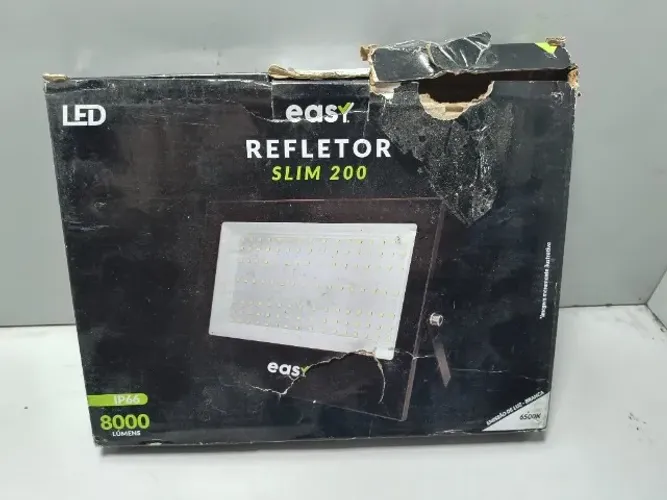Lote 25 Refletor Led Slim 200w 8000Lumens 6500K