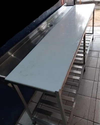 Bancada de Aço Inox para Hospital ou Clínica