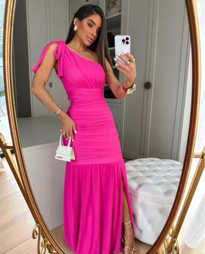 Vestido Rosa Festa - Novo