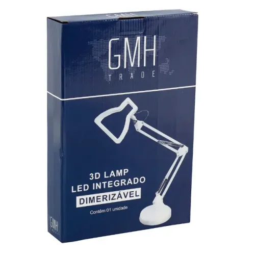 LUMINARIA DE MESA 3D LAMP 5W - BRANCO