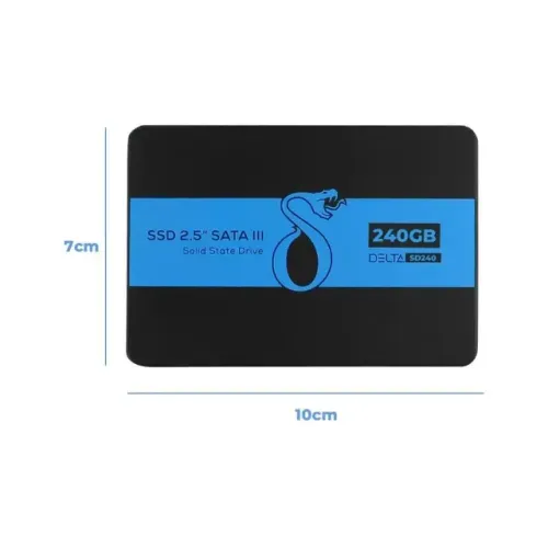 SSD240- Capacidade de armazenamento: 240GB- Formato: 2.5?- Interface de Cone