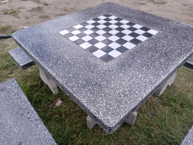Conjunto de granilite pigmentado e resinado 