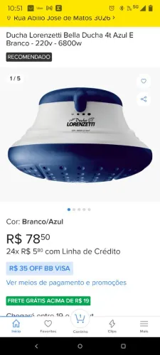 Chuveiro Elétrico Lorenzetti 