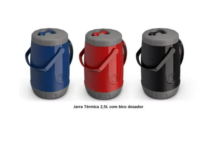 Jarra Térmica 2,5L com Bico Dosador - Cores Variadas